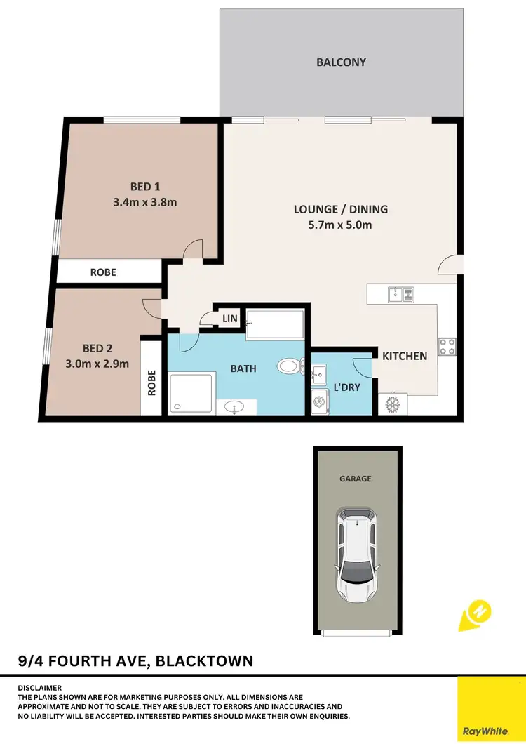 Floorplan of Homely apartment listing, 9/2-4 Fourth Avenue, Blacktown NSW 2148