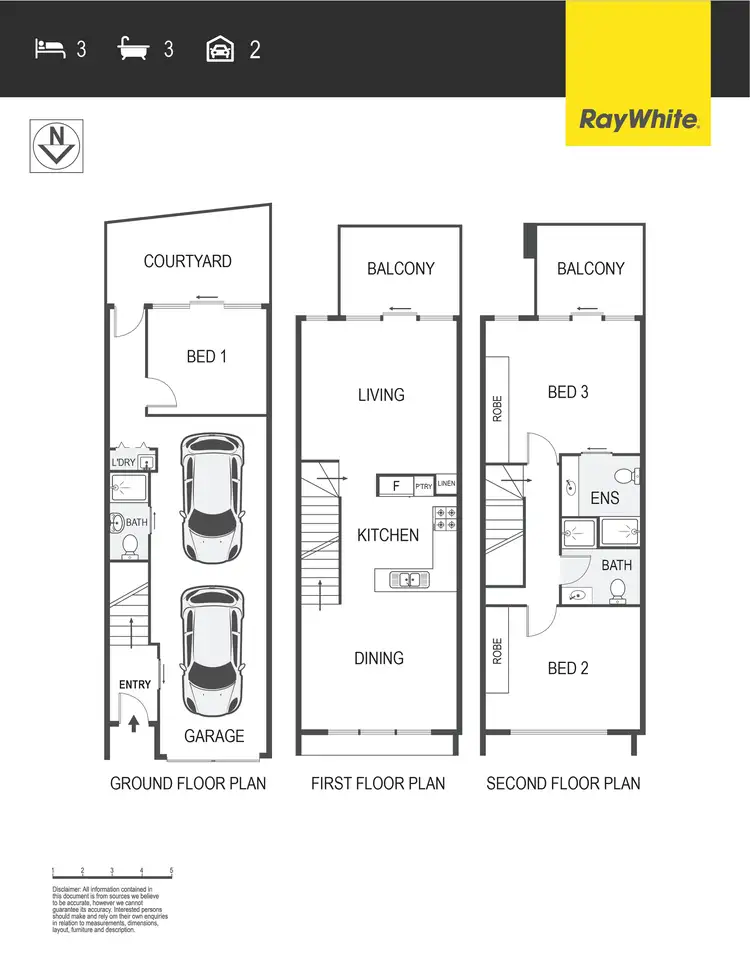 Floorplan of Homely townhouse listing, 9/128 Easty Street, Phillip ACT 2606