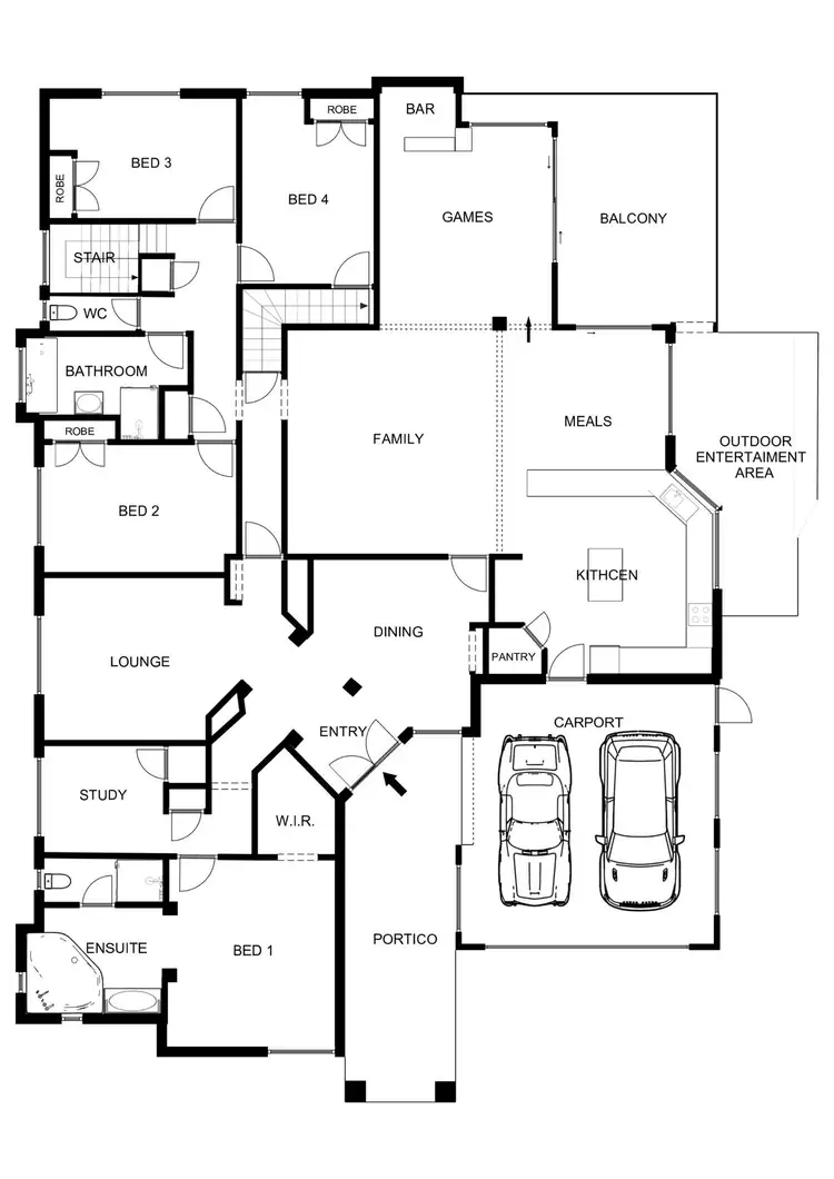 Floorplan of Homely house listing, 7 Nettle Place, Halls Head WA 6210