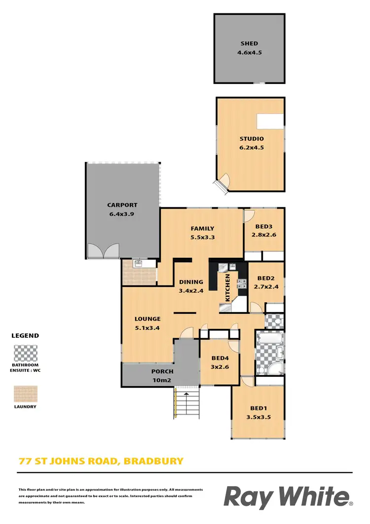 Floorplan of Homely house listing, 77 St Johns Road, Bradbury NSW 2560
