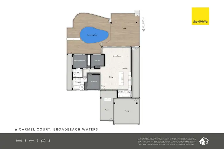 Floorplan of Homely house listing, 6 Carmel Court, Broadbeach Waters QLD 4218