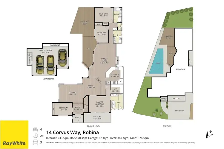 Floorplan of Homely house listing, 14 Corvus Way, Robina QLD 4226