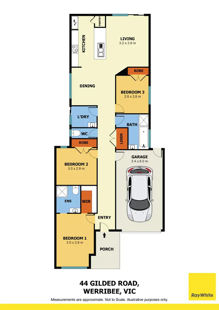 Floorplan of Homely house listing, 44 Gilded Road, Werribee VIC 3030