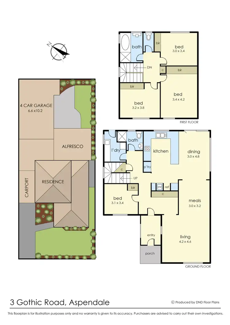 Floorplan of Homely house listing, 3 Gothic Road, Aspendale VIC 3195