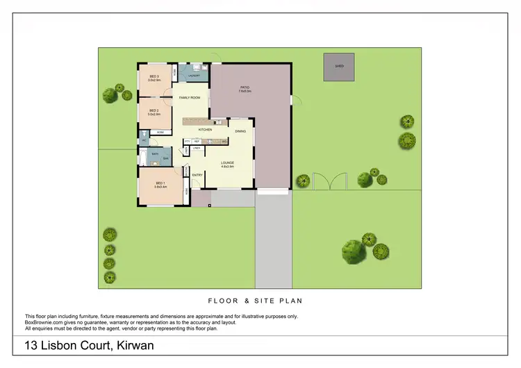 Floorplan of Homely house listing, 13 Lisbon Court, Kirwan QLD 4817