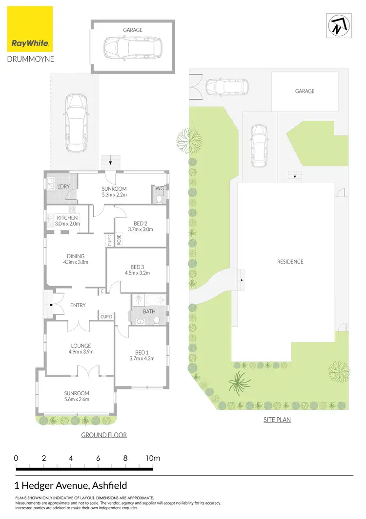 Floorplan of Homely house listing, 1 Hedger Avenue, Ashfield NSW 2131