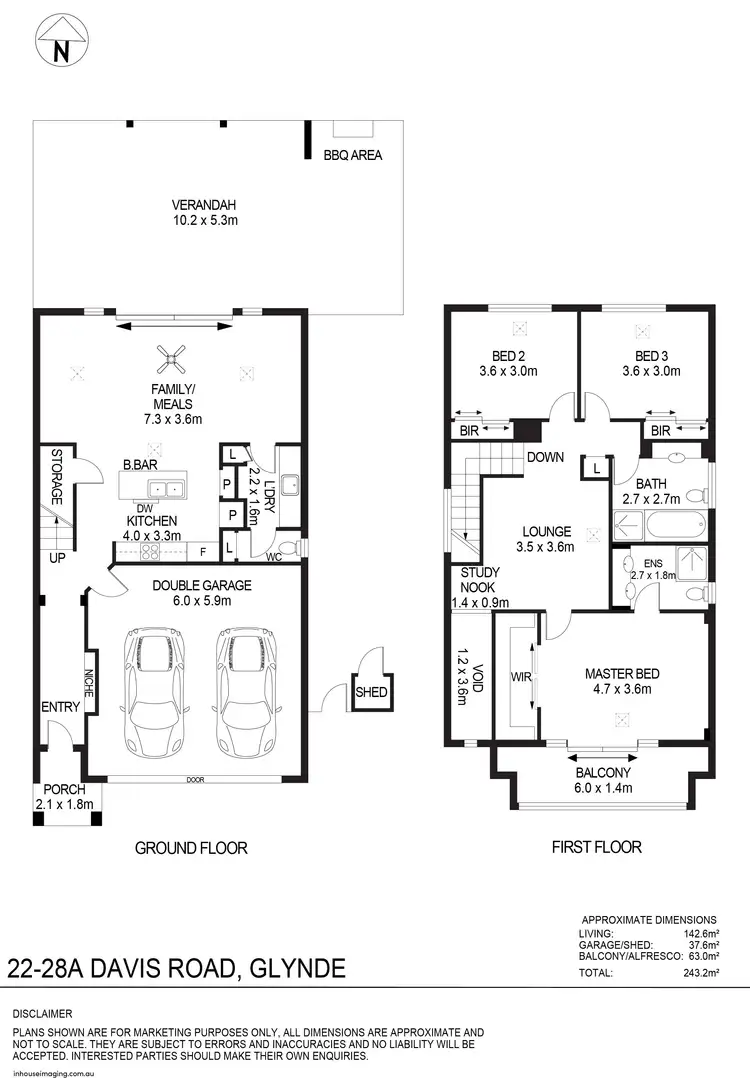 Floorplan of Homely house listing, 22/28A Davis Road, Glynde SA 5070