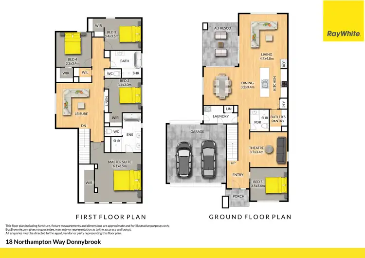 Floorplan of Homely house listing, 18 Northampton Way, Donnybrook VIC 3064