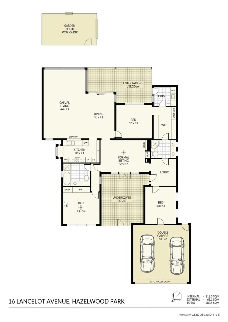 Floorplan of Homely house listing, 16 Lancelot Avenue, Hazelwood Park SA 5066