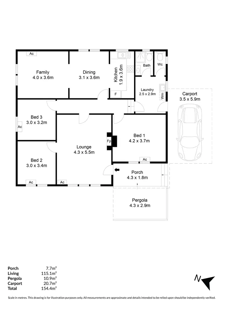 Floorplan of Homely house listing, 20 Mcculloch Avenue, Klemzig SA 5087