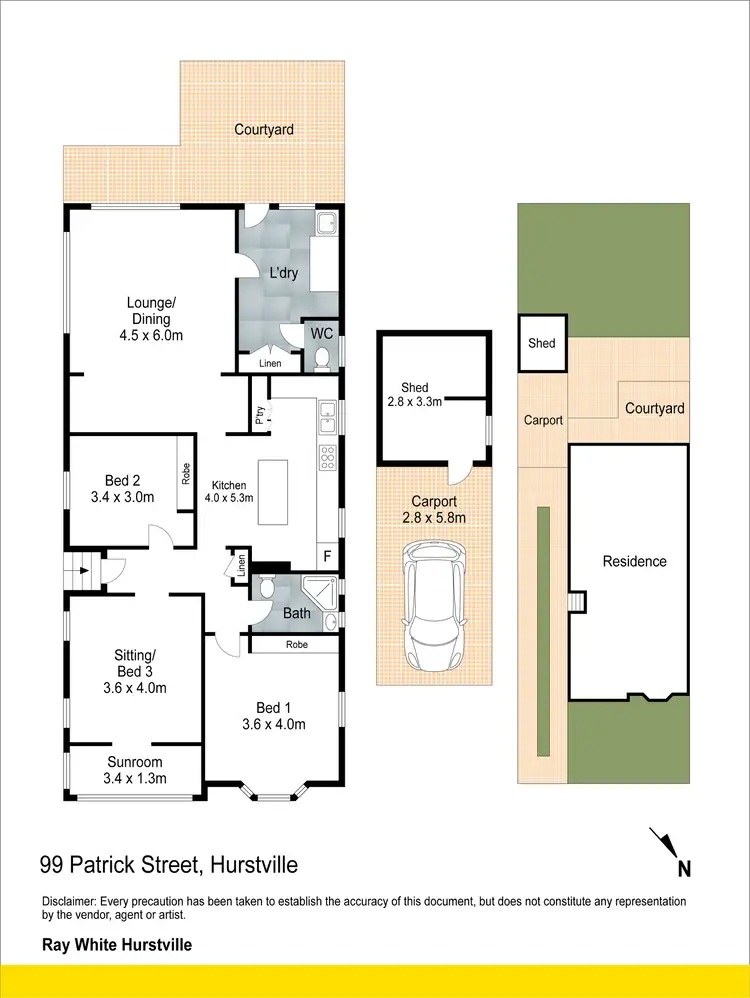 Floorplan of Homely house listing, 99 Patrick Street, Hurstville NSW 2220
