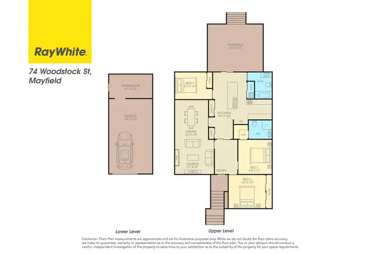 Floorplan of Homely house listing, 74 Woodstock Street, Mayfield NSW 2304