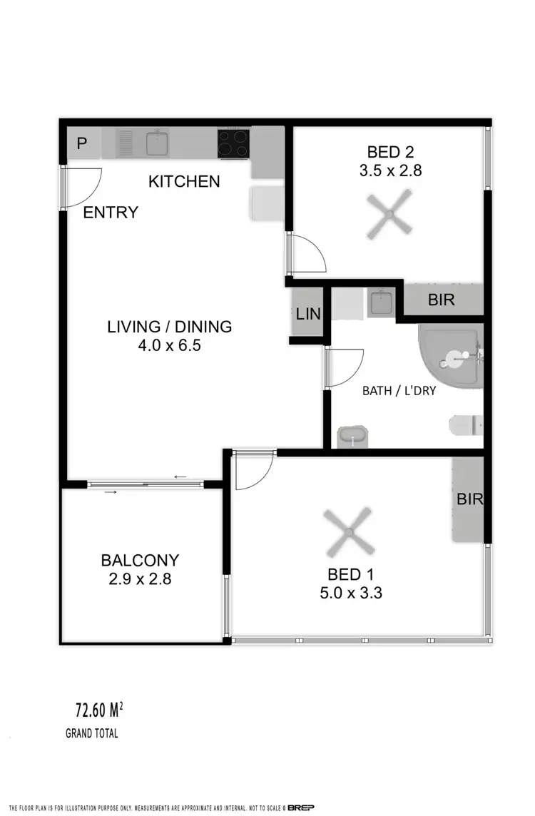 Floorplan of Homely apartment listing, 1107/102 Waymouth Street, Adelaide SA 5000