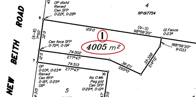 Floorplan of Homely land listing, 600 New Beith Road, New Beith QLD 4124