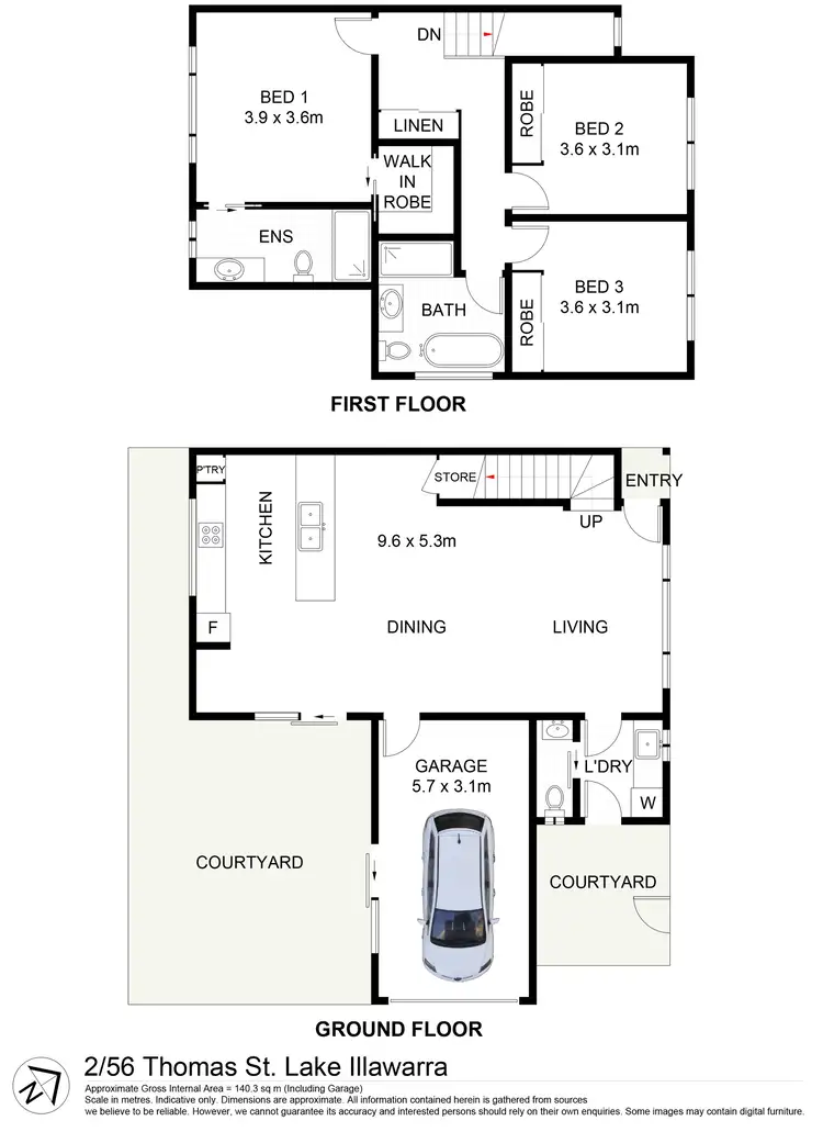 Floorplan of Homely house listing, 2/56 Thomas Street, Lake Illawarra NSW 2528