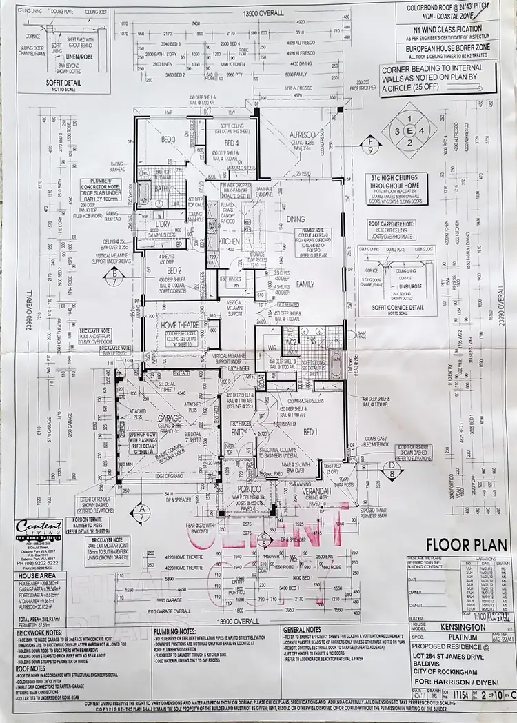 Floorplan of Homely house listing, 51 St James Drive, Baldivis WA 6171