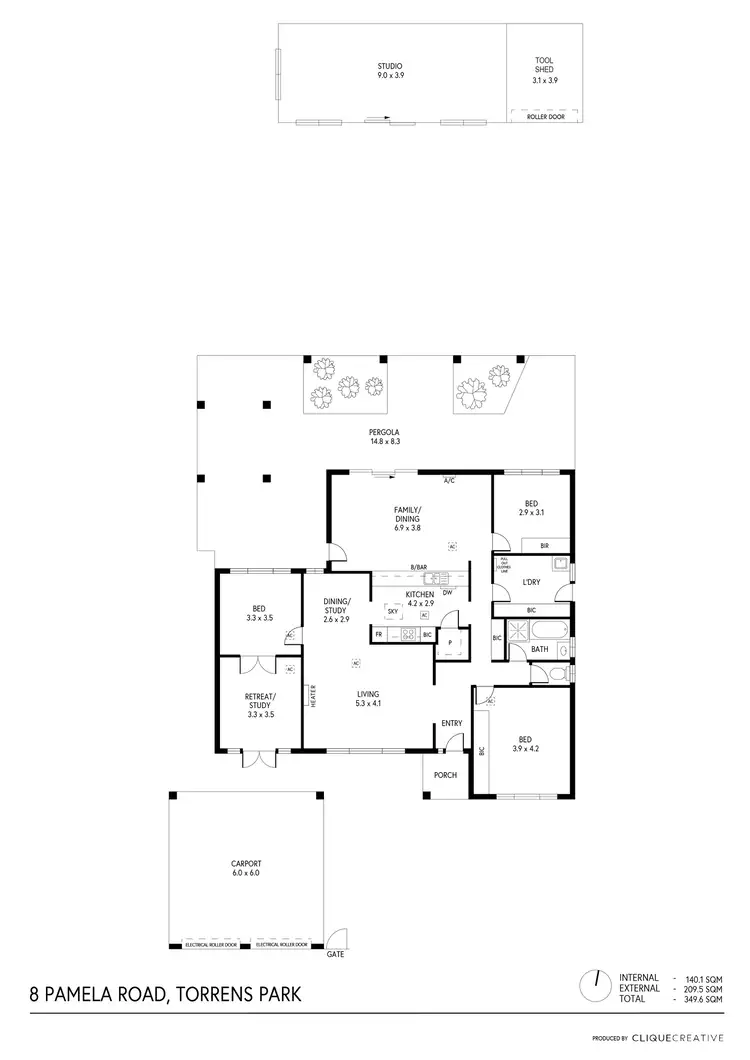 Floorplan of Homely house listing, 8 Pamela Road, Torrens Park SA 5062