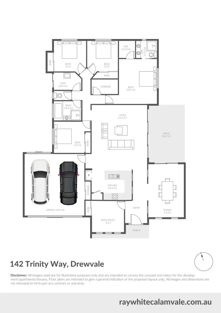 Floorplan of Homely house listing, 142 Trinity Way, Drewvale QLD 4116