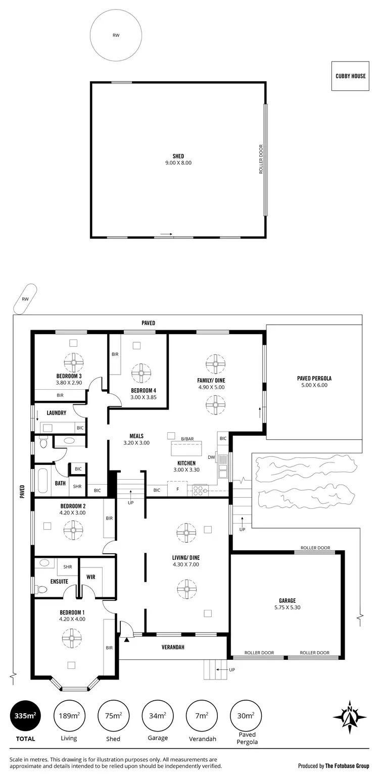 Floorplan of Homely house listing, 1 Hillcrest Court, Littlehampton SA 5250
