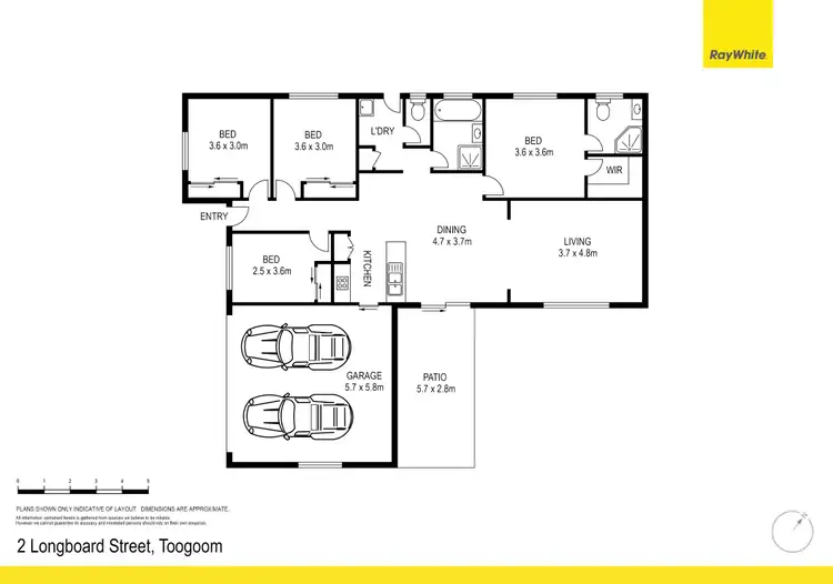 Floorplan of Homely house listing, 2 Longboard Street, Toogoom QLD 4655