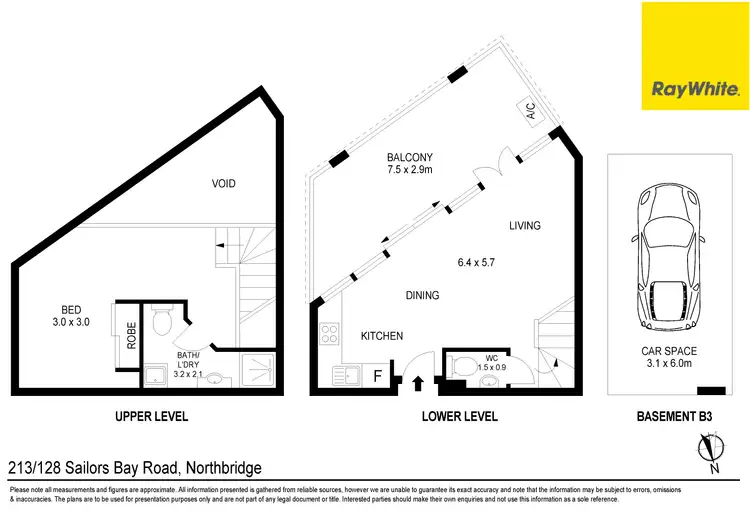 Floorplan of Homely unit listing, 213/128 Sailors Bay Road, Northbridge NSW 2063