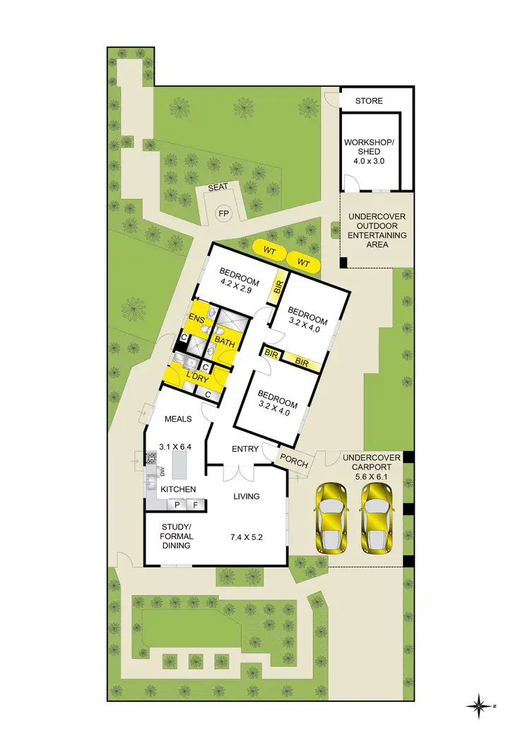 Floorplan of Homely house listing, 13 Harcombe Street, Bell Post Hill VIC 3215