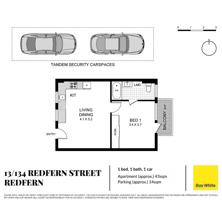 Floorplan of Homely apartment listing, 13/134-138 Redfern Street, Redfern NSW 2016