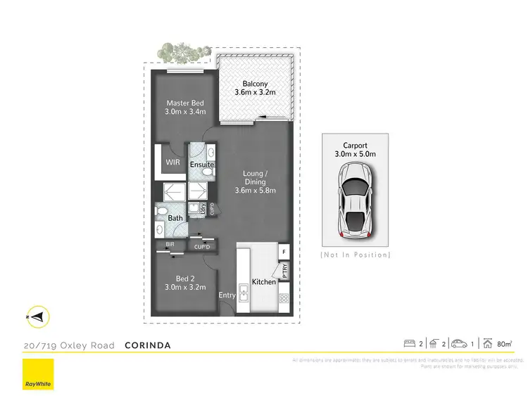 Floorplan of Homely unit listing, 20/719 Oxley Road, Corinda QLD 4075