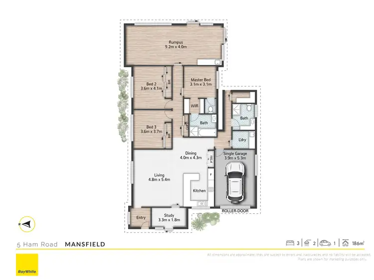Floorplan of Homely house listing, 5 Ham Road, Mansfield QLD 4122
