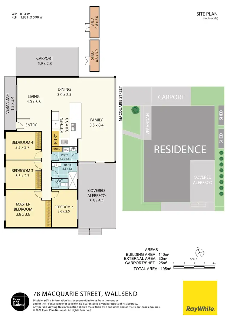Floorplan of Homely house listing, 78 Macquarie Street, Wallsend NSW 2287