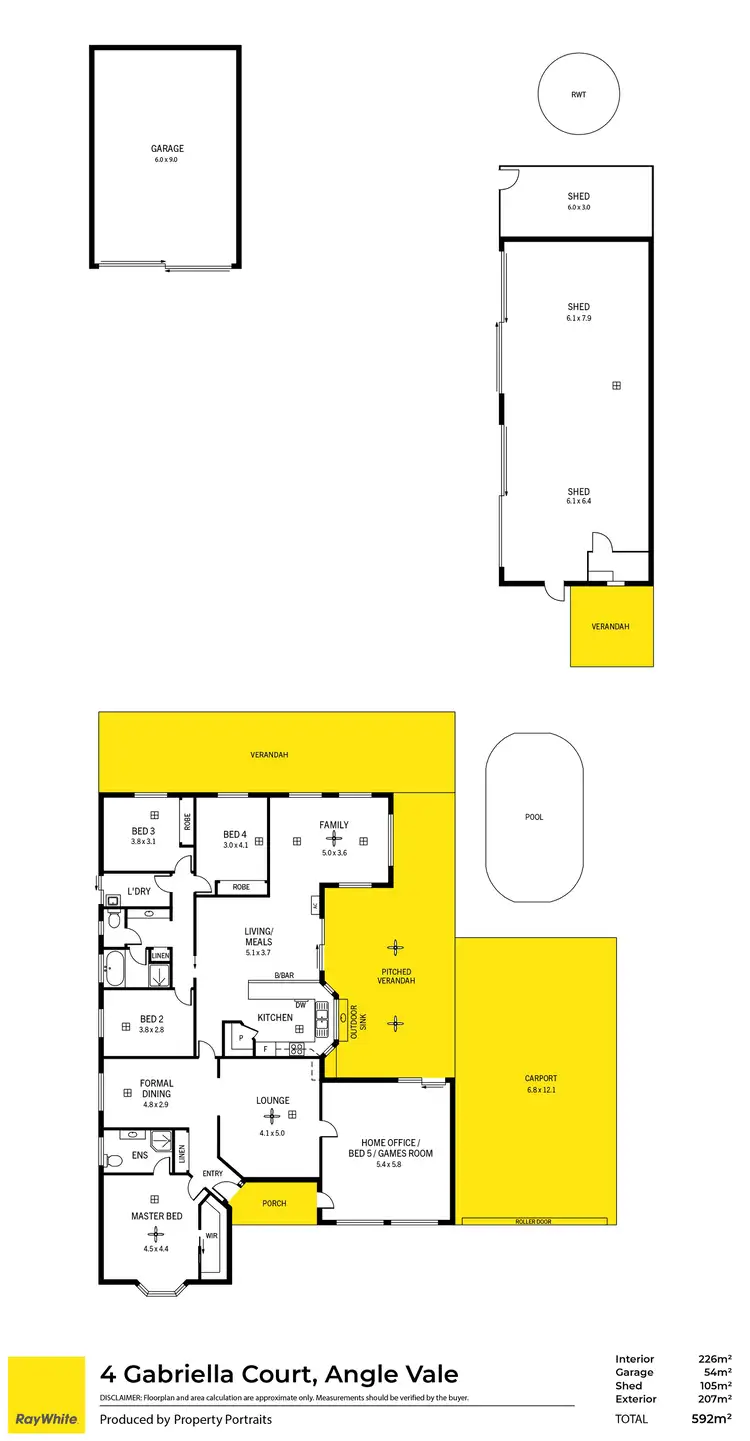 Floorplan of Homely house listing, 4 Gabriella Court, Angle Vale SA 5117
