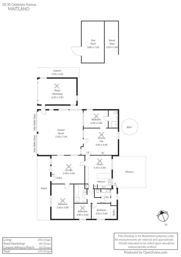 Floorplan of Homely house listing, 28-30 Centenary Avenue, Maitland SA 5573