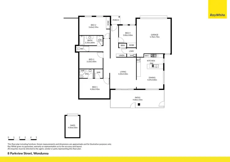 Floorplan of Homely house listing, 8 Parkview Street, Wondunna QLD 4655