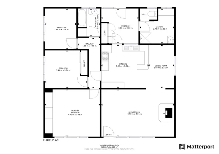 Floorplan of Homely house listing, 220 Lake Road, Woorinen VIC 3589