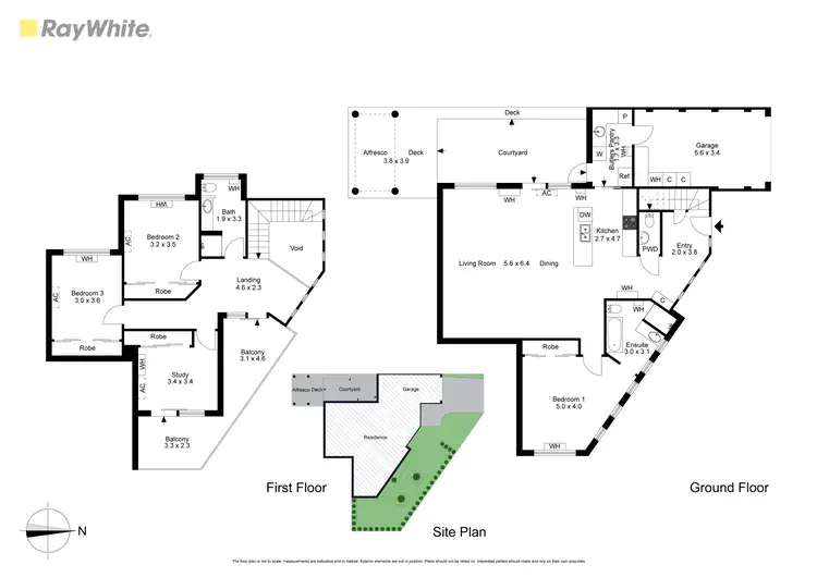 Floorplan of Homely townhouse listing, 1A/56 Oakes Avenue, Clayton South VIC 3169