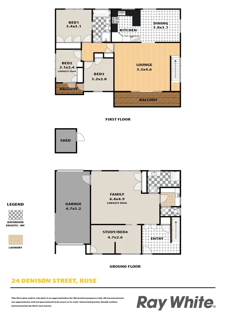 Floorplan of Homely house listing, 24 Denison Street, Ruse NSW 2560