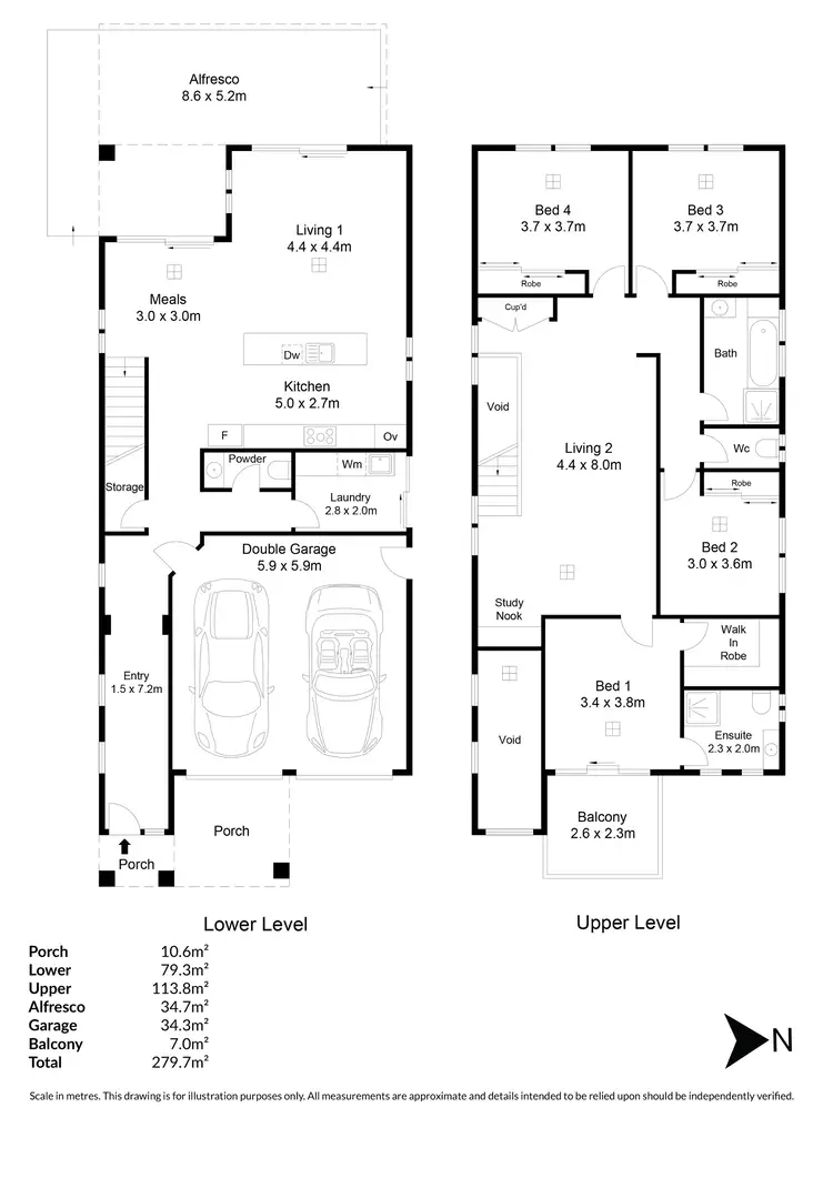 Floorplan of Homely house listing, 7 Caswell Circuit, Mawson Lakes SA 5095