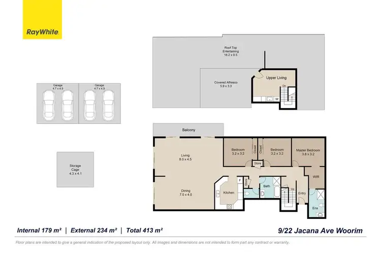 Floorplan of Homely apartment listing, 9/22 Jacana Avenue, Woorim QLD 4507