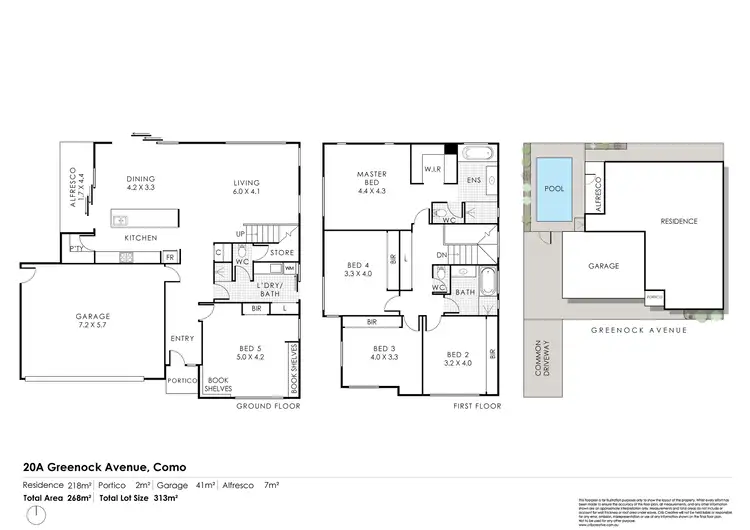 Floorplan of Homely house listing, 20A Greenock Avenue, Como WA 6152