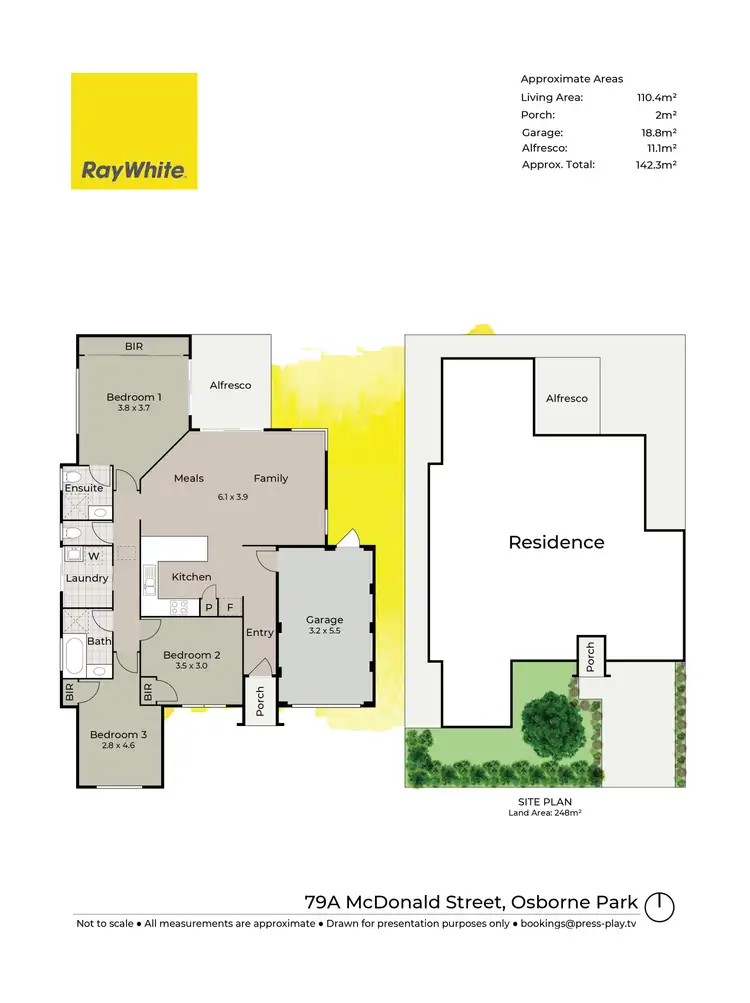Floorplan of Homely house listing, 79A McDonald Street, Osborne Park WA 6017