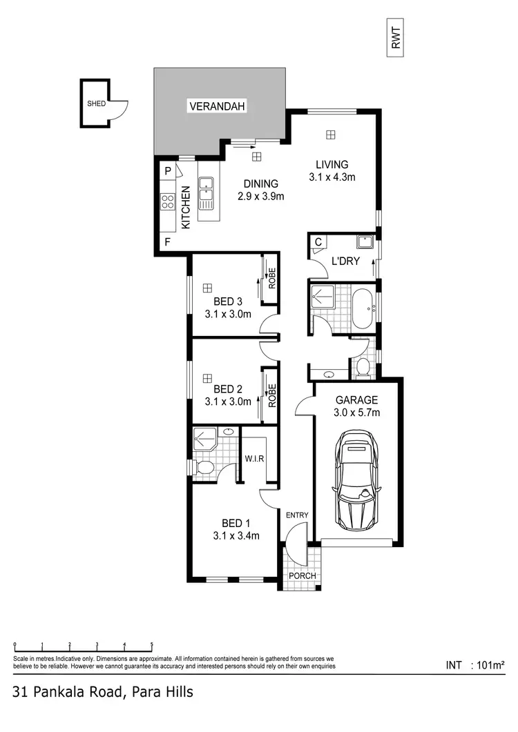 Floorplan of Homely house listing, 31 Pankala Road, Para Hills SA 5096