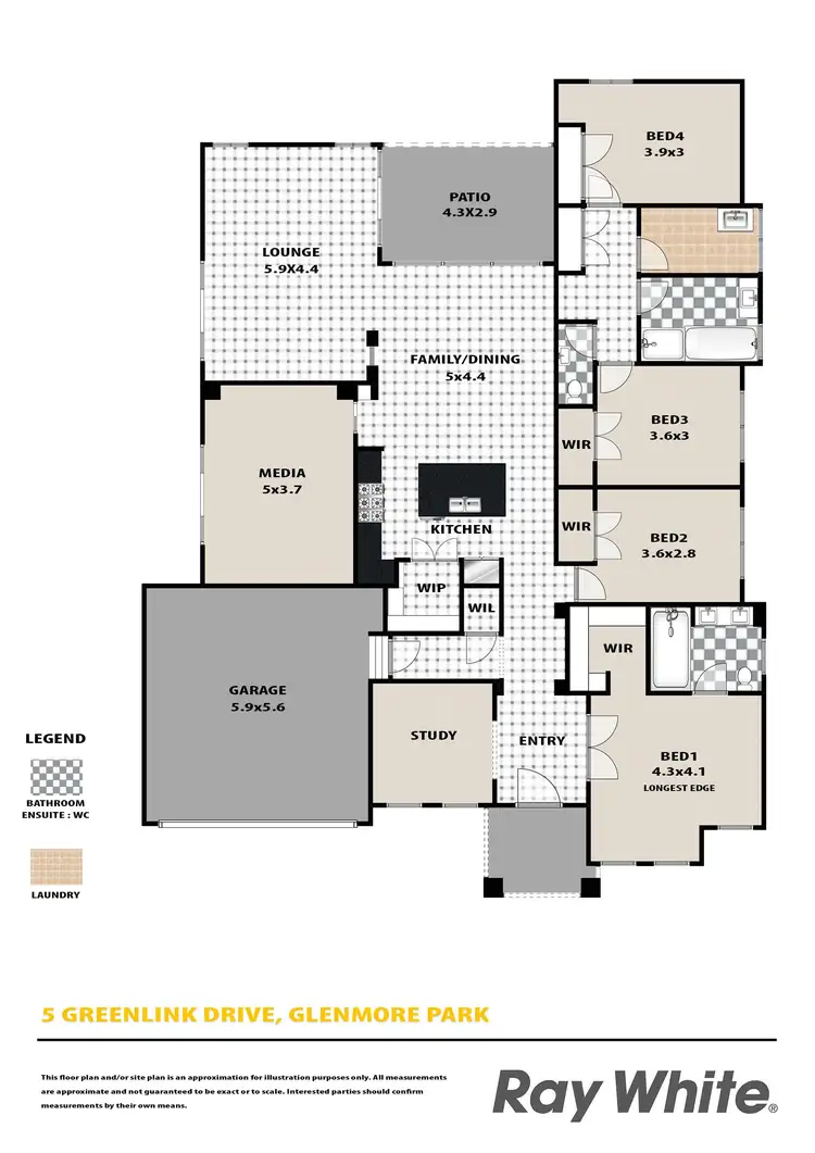 Floorplan of Homely house listing, 5 Greenlink Drive, Glenmore Park NSW 2745