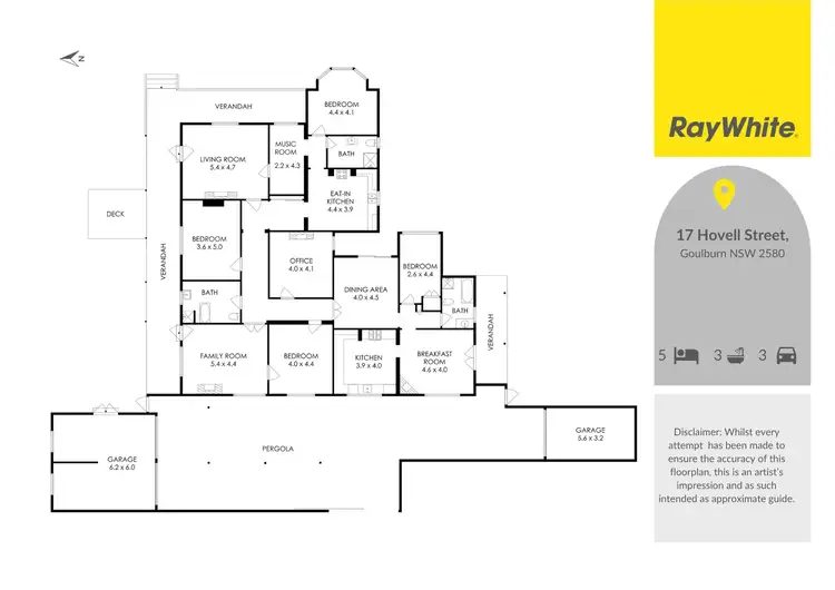 Floorplan of Homely house listing, 17 Hovell Street, Goulburn NSW 2580