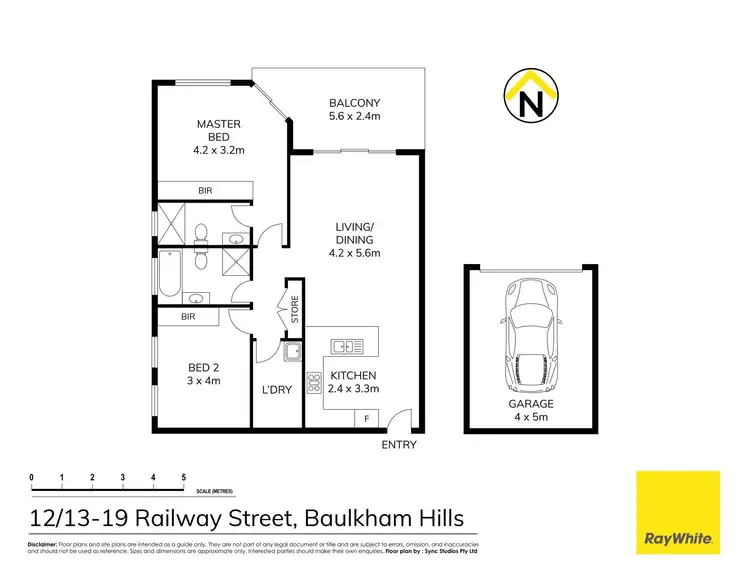 Floorplan of Homely apartment listing, 12/13-19 Railway Street, Baulkham Hills NSW 2153
