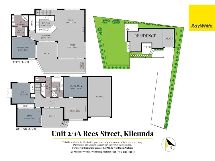 Floorplan of Homely townhouse listing, 2/1A Rees Street, Kilcunda VIC 3995
