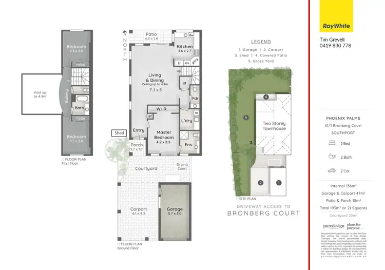 Floorplan of Homely townhouse listing, 41/1 Bronberg Court, Southport QLD 4215