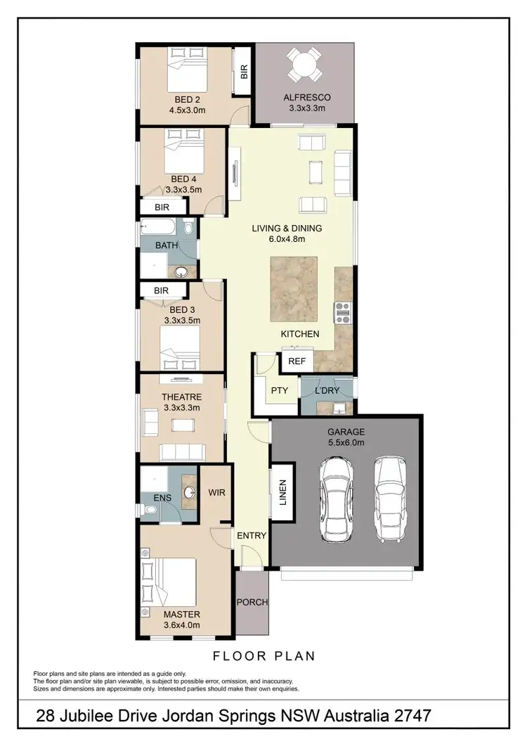 Floorplan of Homely house listing, 28 Jubilee Drive, Jordan Springs NSW 2747