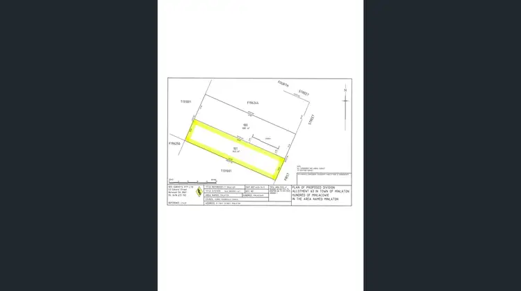 Floorplan of Homely land listing, LOT 101, 31a First Street, Minlaton SA 5575