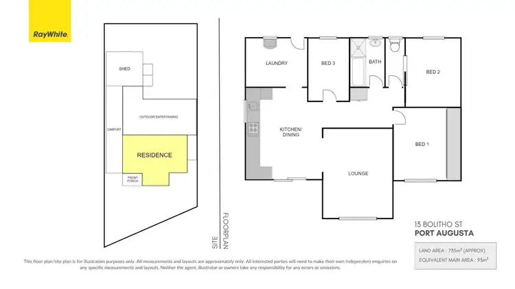 Floorplan of Homely house listing, 13 Bolitho Street, Port Augusta SA 5700