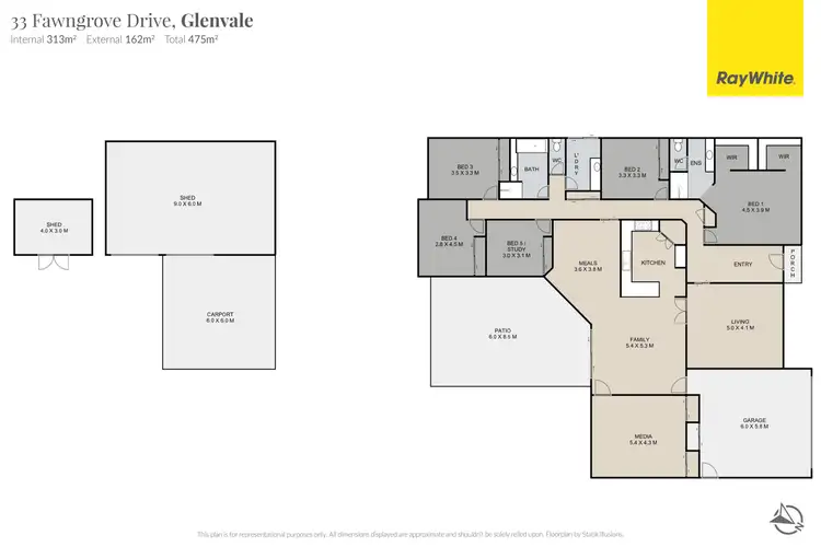 Floorplan of Homely house listing, 33 Fawngrove Drive, Glenvale QLD 4350
